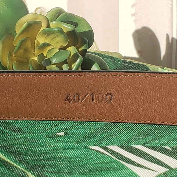 Lands' End Black With Solid Brass Belt size 40 USA - Picture 5 of 7